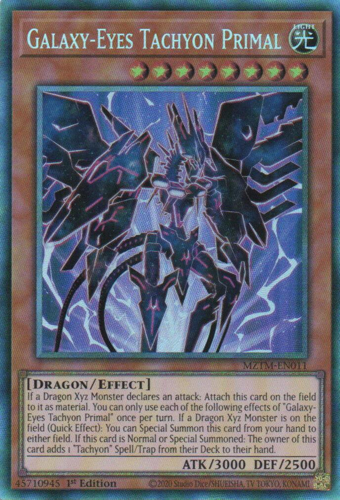 Galaxy-Eyes Tachyon Primal (Collector's Rare) [MZTM-EN011] Collector's Rare Yu-Gi-Oh!
