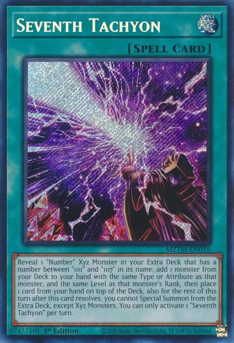 Seventh Tachyon [MZTM-EN016] Secret Rare Yu-Gi-Oh!