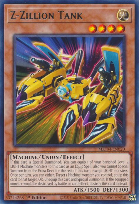 Z-Zillion Tank [MZTM-EN020] Rare Yu-Gi-Oh!