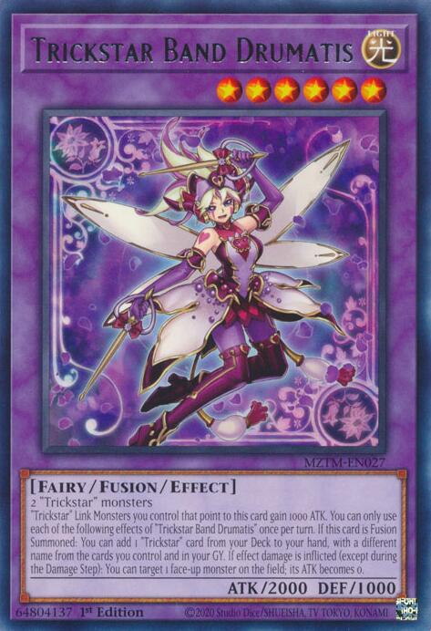 Trickstar Band Drumatis [MZTM-EN027] Rare Yu-Gi-Oh!