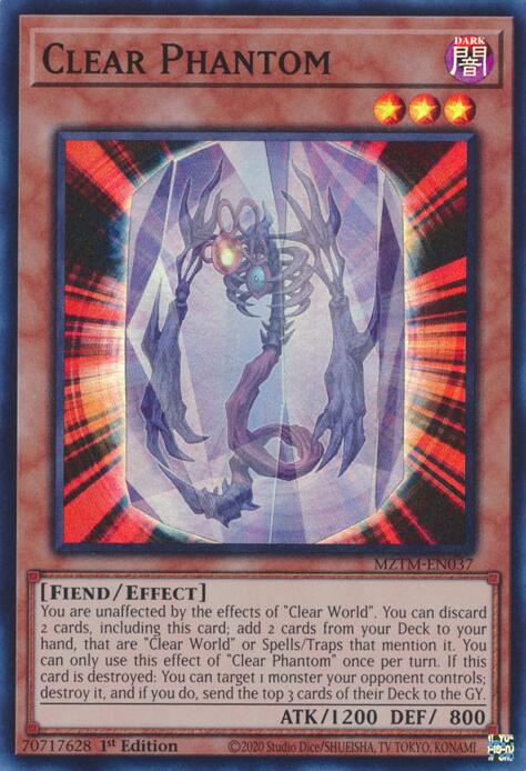 Clear Phantom [MZTM-EN037] Super Rare Yu-Gi-Oh!