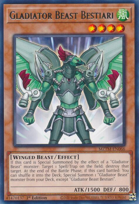 Gladiator Beast Bestiari [MZTM-EN066] Rare Yu-Gi-Oh!