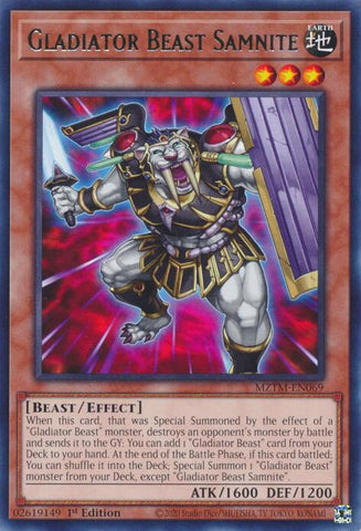Gladiator Beast Samnite [MZTM-EN069] Rare Yu-Gi-Oh!