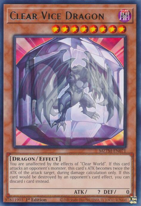 Clear Vice Dragon [MZTM-EN071] Rare Yu-Gi-Oh!