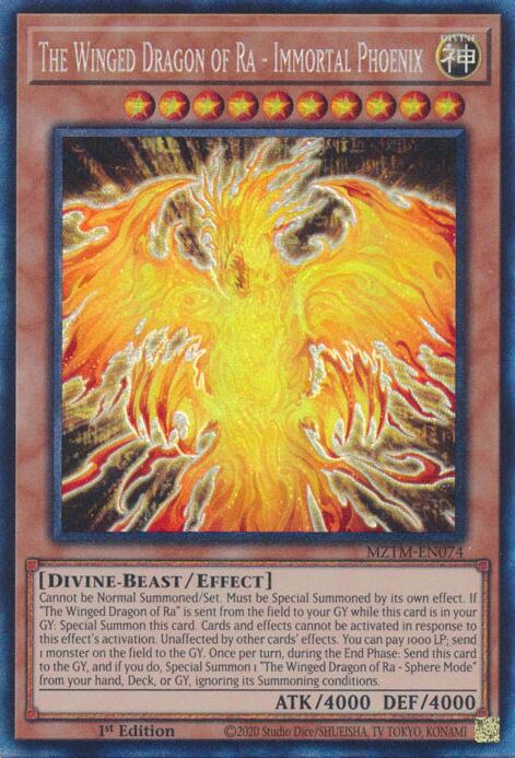 The Winged Dragon of Ra - Immortal Phoenix (Collector's Rare) [MZTM-EN074] Collector's Rare Yu-Gi-Oh!