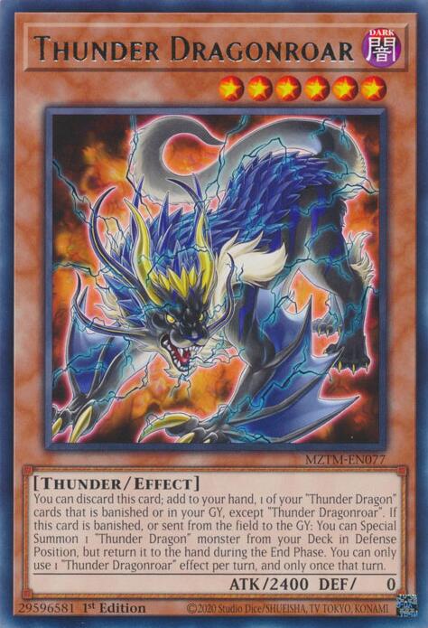 Thunder Dragonroar [MZTM-EN077] Rare Yu-Gi-Oh!