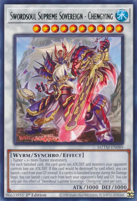 Swordsoul Supreme Sovereign - Chengying [MZTM-EN089] Rare Yu-Gi-Oh!