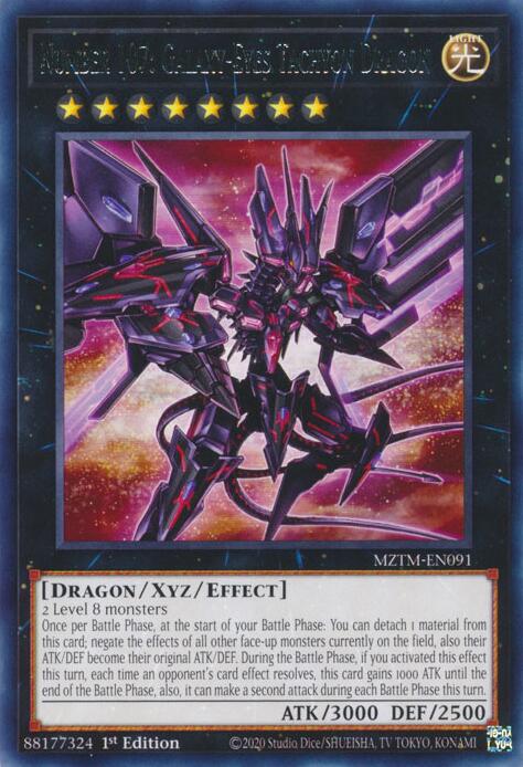 Number 107: Galaxy-Eyes Tachyon Dragon [MZTM-EN091] Rare Yu-Gi-Oh!