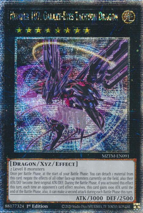 Number 107: Galaxy-Eyes Tachyon Dragon (Quarter Century Secret Rare) [MZTM-EN091] Quarter Century Secret Rare Yu-Gi-Oh!