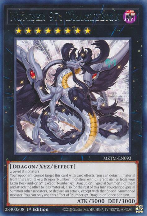 Number 97: Draglubion [MZTM-EN093] Rare Yu-Gi-Oh!