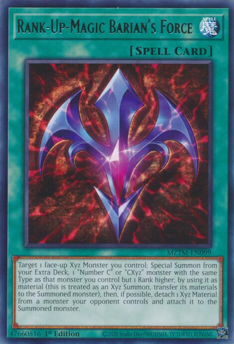 Rank-Up-Magic Barian's Force [MZTM-EN099] Rare Yu-Gi-Oh!
