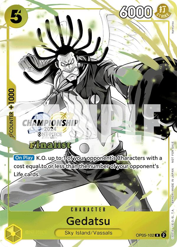 Gedatsu (Championship 2024 Card Set Vol. 2) [Finalist] [One Piece Promotion Cards] Bandai