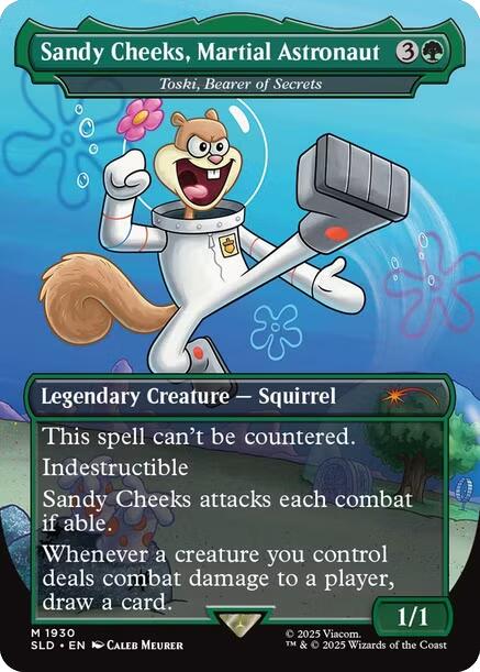 Sandy Cheeks, Martial Astronaut - Toski, Bearer of Secrets [Secret Lair Drop Series] Magic: The Gathering