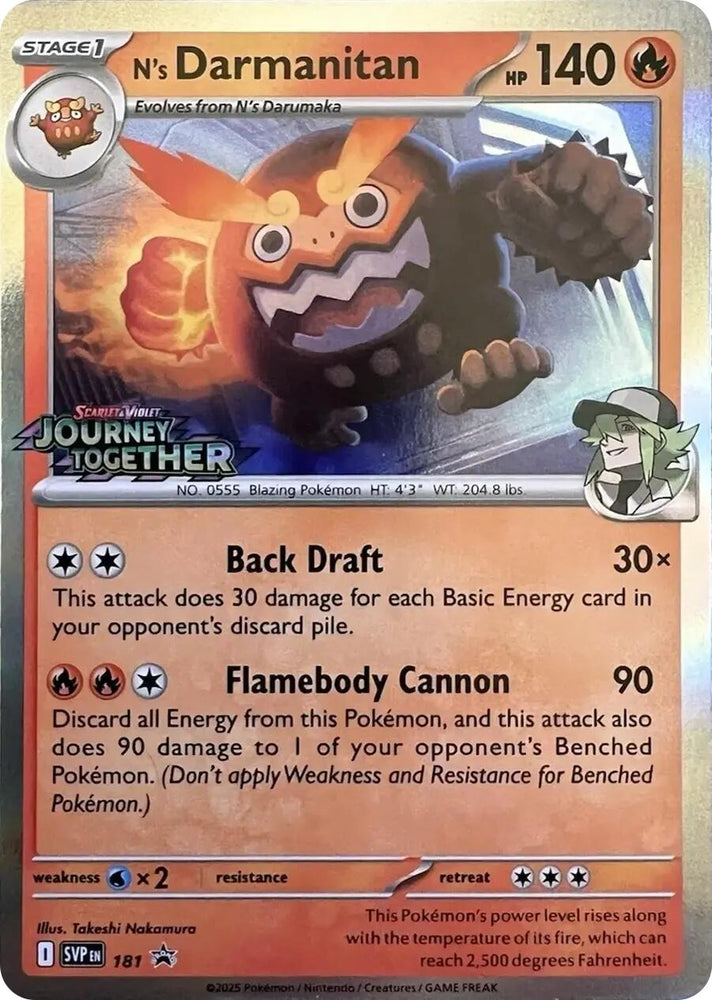 N's Darmanitan (181) [Scarlet & Violet: Black Star Promos] Pokémon