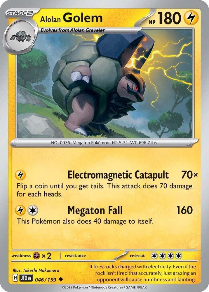 Alolan Golem (046/159) [Scarlet & Violet: Journey Together] Pokémon