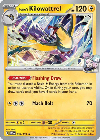 Iono's Kilowattrel (055/159) [Scarlet & Violet: Journey Together] Pokémon