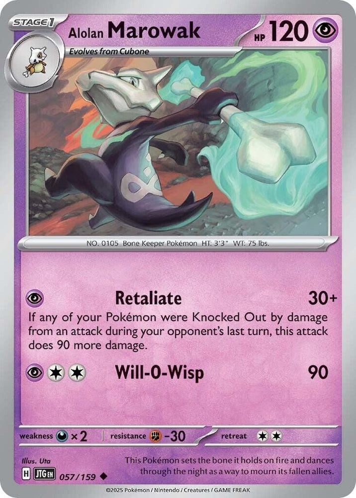 Alolan Marowak (057/159) [Scarlet & Violet: Journey Together] Pokémon