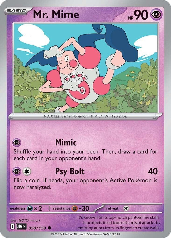 Mr. Mime (058/159) [Scarlet & Violet: Journey Together] Pokémon