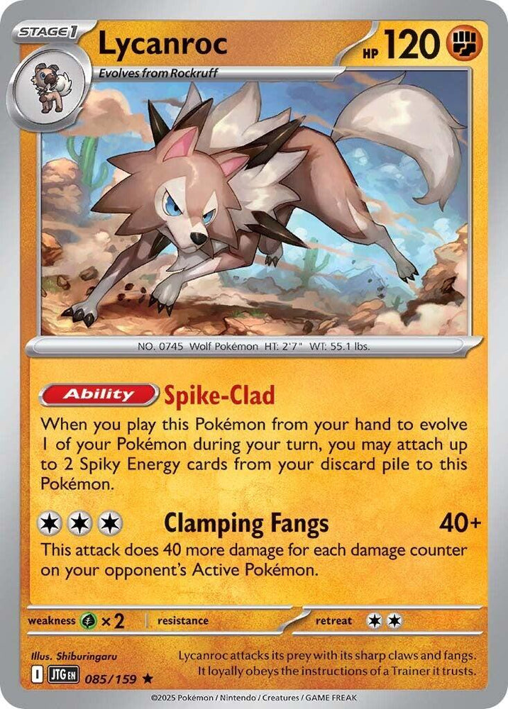 Lycanroc (085/159) [Scarlet & Violet: Journey Together] Pokémon