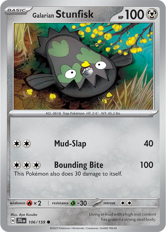 Galarian Stunfisk (106/159) [Scarlet & Violet: Journey Together] Pokémon