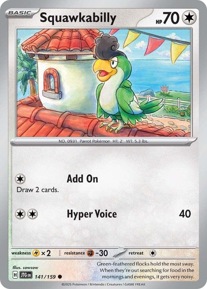 Squawkabilly (141/159) [Scarlet & Violet: Journey Together] Pokémon