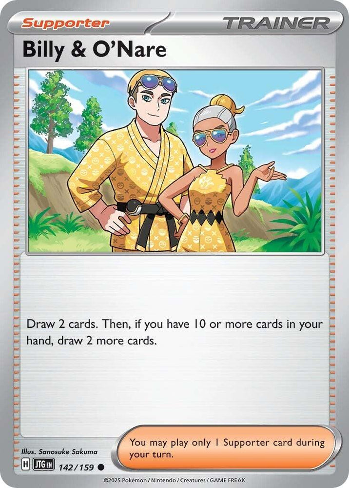 Billy & O'Nare (142/159) [Scarlet & Violet: Journey Together] Pokémon