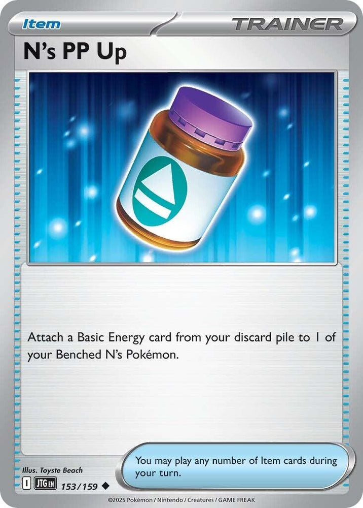 N's PP Up (153/159) [Scarlet & Violet: Journey Together] Pokémon