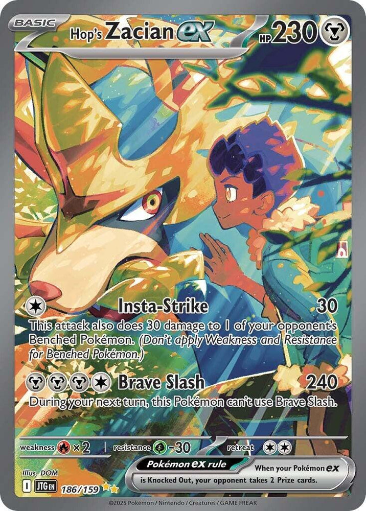 Hop's Zacian ex (186/159) [Scarlet & Violet: Journey Together] Pokémon