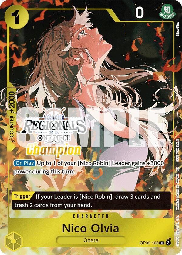 Nico Olvia (Online Regional Champion Card Set 2025 Vol.1) [One Piece Promotion Cards] Bandai
