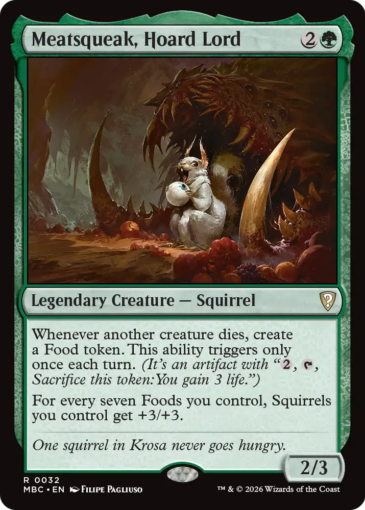 Meatsqueak, Hoard Lord [Mystery Booster: Commander Edition] Magic: The Gathering