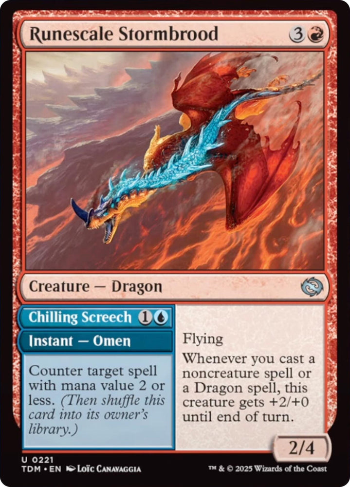 Runescale Stormbrood [Tarkir: Dragonstorm] Magic: The Gathering