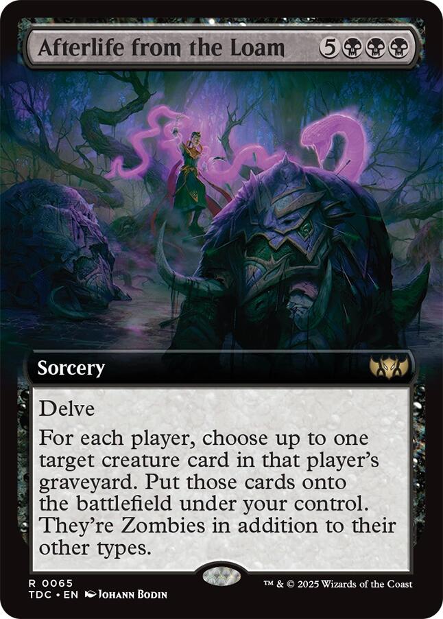 Afterlife from the Loam (Extended Art) [Tarkir: Dragonstorm Commander] Magic: The Gathering