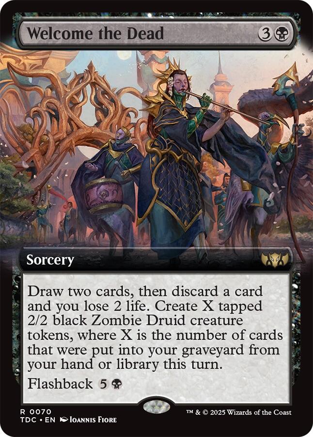 Welcome the Dead (Extended Art) [Tarkir: Dragonstorm Commander] Magic: The Gathering