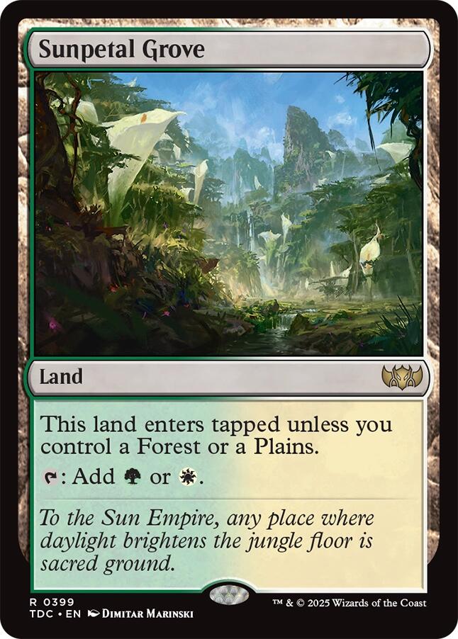 Sunpetal Grove [Tarkir: Dragonstorm Commander] Magic: The Gathering