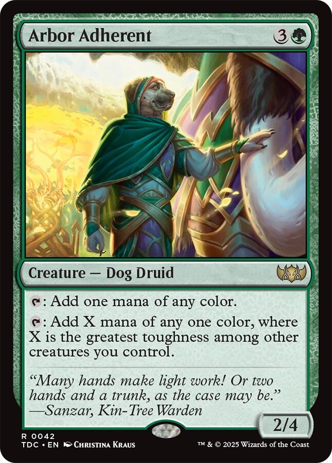 Arbor Adherent [Tarkir: Dragonstorm Commander] Magic: The Gathering