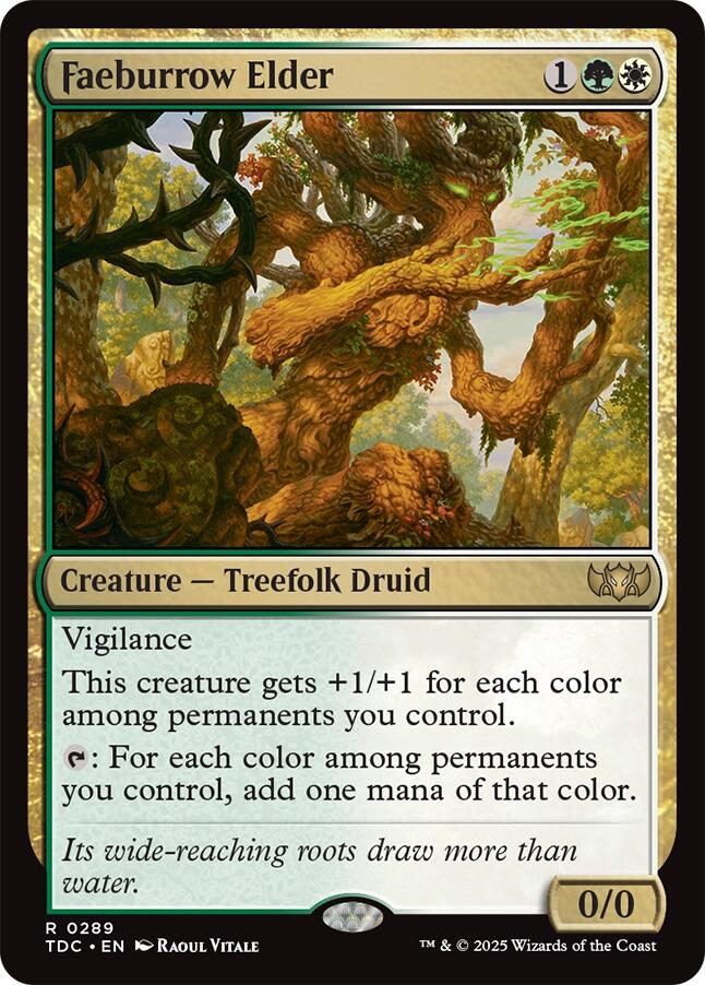 Faeburrow Elder [Tarkir: Dragonstorm Commander] Magic: The Gathering