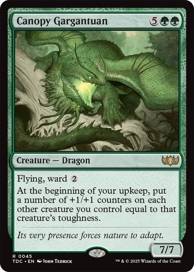Canopy Gargantuan [Tarkir: Dragonstorm Commander] Magic: The Gathering