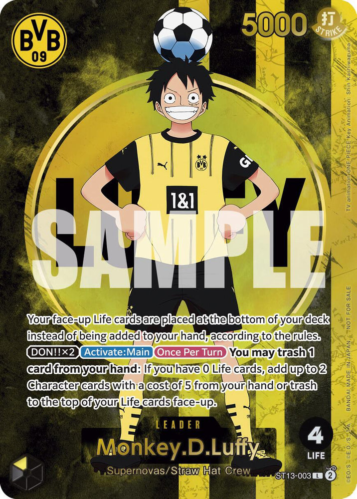 Monkey.D.Luffy (BVB x One Piece Campaign) [One Piece Promotion Cards] Bandai