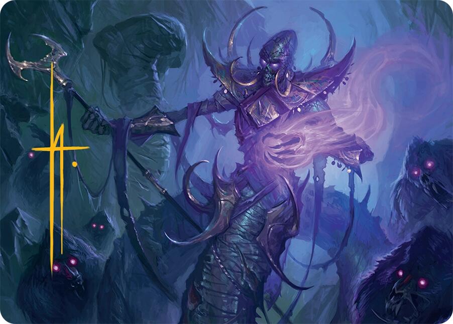 Sidisi, Regent of the Mire Art Card (14/54) (Gold-Stamped Signature) [Tarkir: Dragonstorm Art Series] Magic: The Gathering