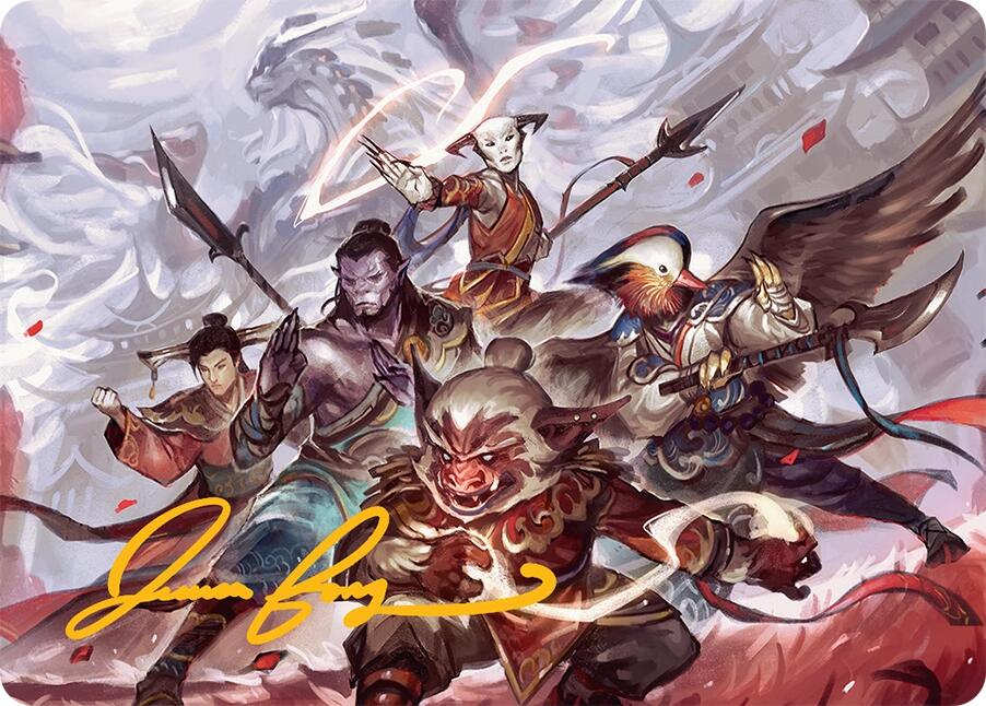 Will of the Jeskai Art Card (54/54) (Gold-Stamped Signature) [Tarkir: Dragonstorm Art Series] Magic: The Gathering