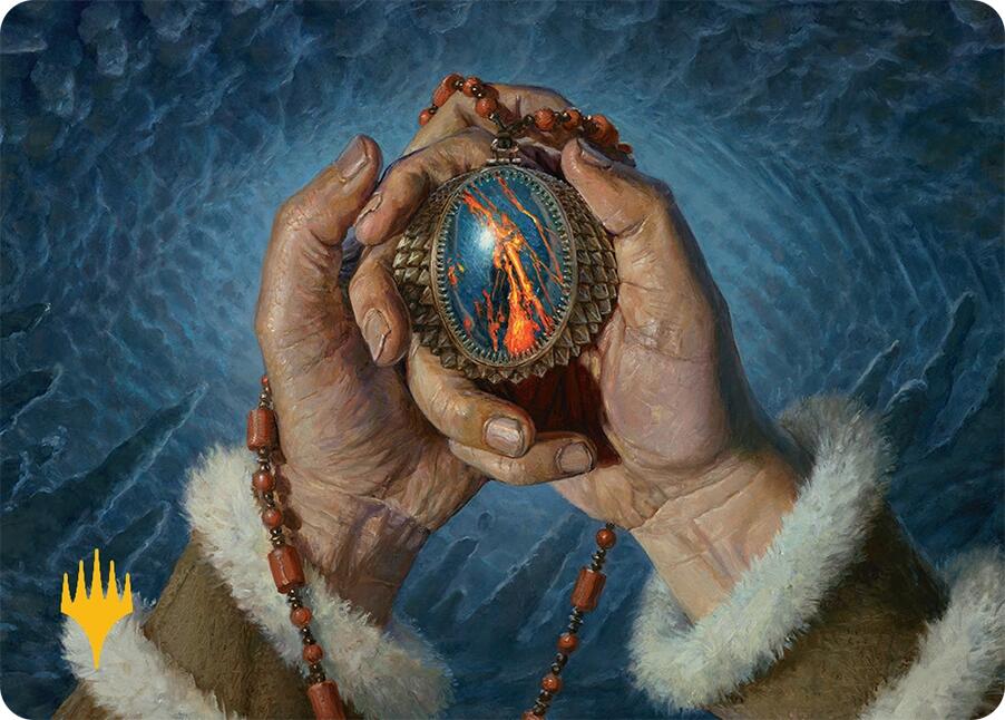 Mox Jasper Art Card (28/54) (Gold-Stamped) [Tarkir: Dragonstorm Art Series] Magic: The Gathering