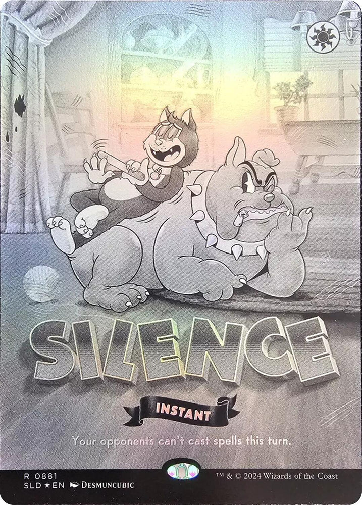 Silence (0881) (Black & White Foil) [Secret Lair Drop Series] Magic: The Gathering