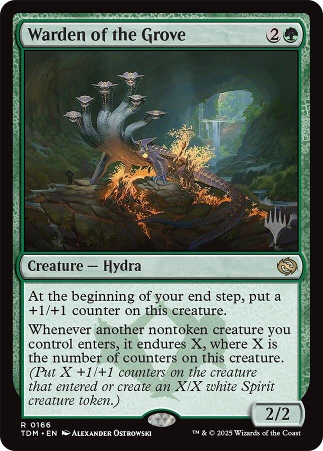 Warden of the Grove [Tarkir: Dragonstorm Promos] Magic: The Gathering