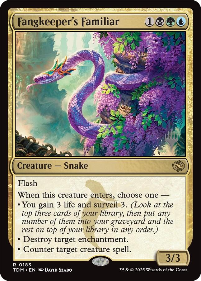 Fangkeeper's Familiar [Tarkir: Dragonstorm Promos] Magic: The Gathering