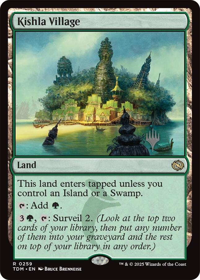 Kishla Village [Tarkir: Dragonstorm Promos] Magic: The Gathering