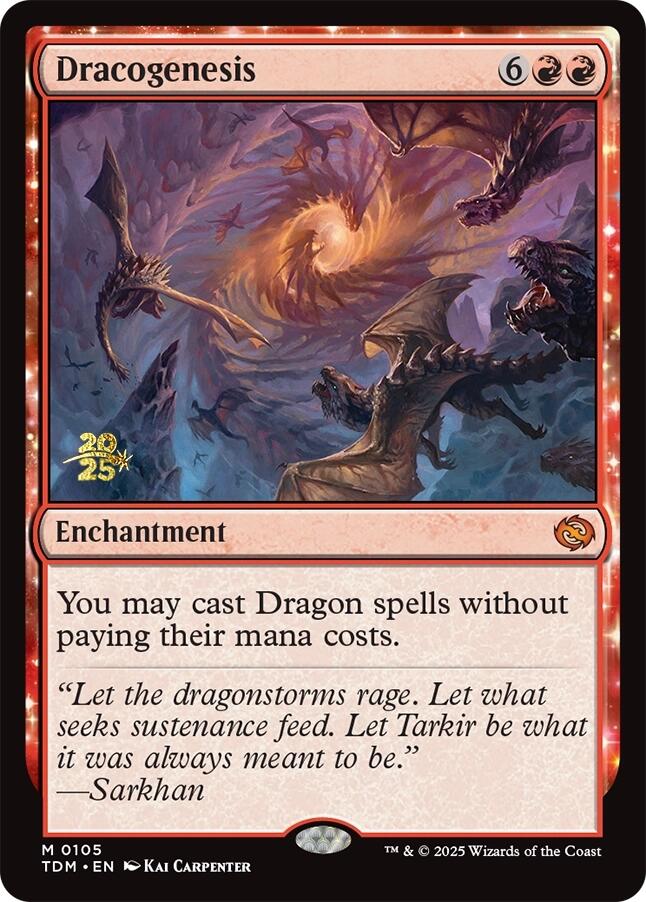 Dracogenesis [Tarkir: Dragonstorm Prerelease Promos] Magic: The Gathering