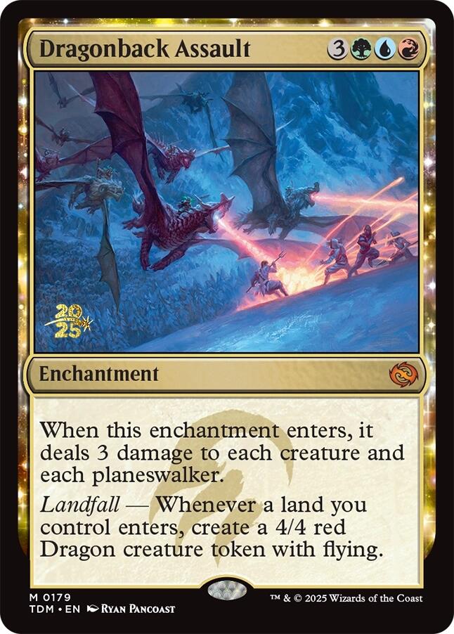 Dragonback Assault [Tarkir: Dragonstorm Prerelease Promos] Magic: The Gathering