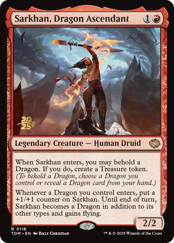 Sarkhan, Dragon Ascendant [Tarkir: Dragonstorm Prerelease Promos] Magic: The Gathering