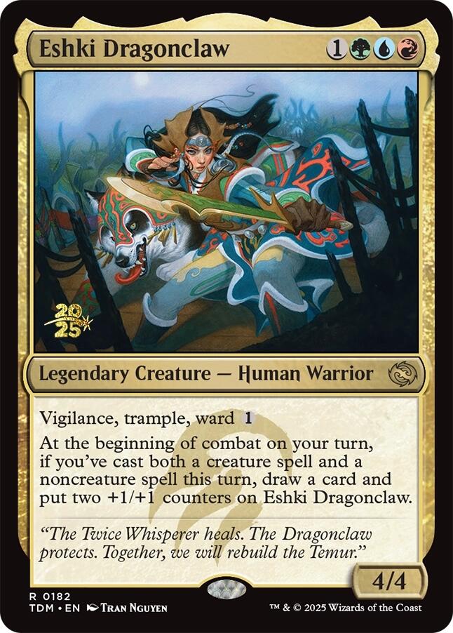 Eshki Dragonclaw [Tarkir: Dragonstorm Prerelease Promos] Magic: The Gathering