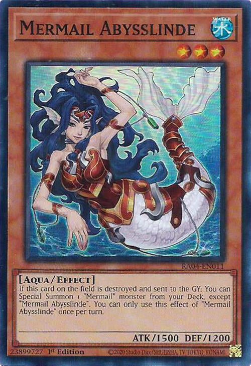 Mermail Abysslinde [RA04-EN011] Super Rare Yu-Gi-Oh!